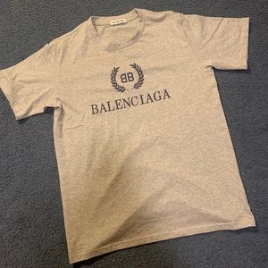 Grey BALENCIAGA Tee Size M
